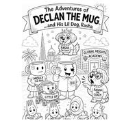 The Adventures of Declan the Mug... and His Lil Dog, Rasha: An Adult Satirical Coloring Book