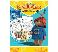 The Adventures of Paddington Bear - Juego de colorear con 8 hojas para colorear, 6 lápices de colores y calcomanías reutilizables, regalos para niños, adecuado para mayores de 3 años