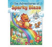 The Adventures of Sparky Blaze: A Cute Dragon Story Coloring Book for Kids Ages 4-8 | 37 Fun Illustrations with a Magical Tale about Friendship and Courage