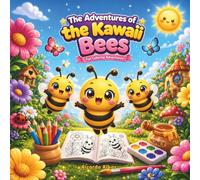 The Adventures of the Kawaii Bees: Cute Bee Coloring Book for Kids Ages 4-8: Fun & Easy Kawaii Coloring Pages for Creativity and Relaxation