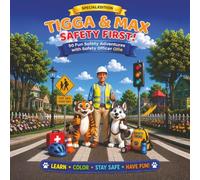 The Adventures of Tigga & Max: SAFETY FIRST Coloring Story Book - Special Edition. With 50 Safety Skills Teaching Smart Choices, Confidence & Real-Life Awareness in a fun and engaging way. Ages 6-10.