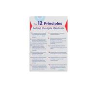 The Agile Manifesto with 12 Principles - Software Development Educational Poster Canvas Art(Unframed,16x24inch(40x60cm))