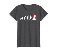 The Aikido Evolution - Aikido Artes Marciales japonesas Camiseta, Mujer, Jaspeado Oscuro, 3XL