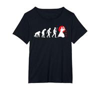 The Aikido Evolution - Aikido Artes Marciales japonesas Camiseta, Mujer Tallas Grandes, Negro, 1XL Grande