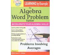 The Algebra Word Problem Tutor: Problems Involving Integers [USA] [DVD]