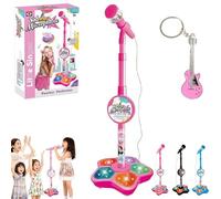 The All-in-One Microphone Toy, Kids Microphone with Stand, 2026New Children's Microphones Toy, Christmas Birthday Gifts Toys, for Girls Boys Singing, Creative Play, Party Fun (Pink)