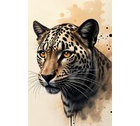 The Allure of the Leopard: A Close-Up Perspective Journal: a LINED notebook for self-expression