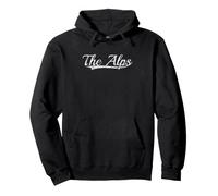 The Alps Retro Mountain Design Vintage Athletic Graphic Sudadera con Capucha