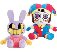 The Amazing Digital Circus - Juguetes de Peluche de 2 Piezas de Pomni y Jax para fanáticos de la televisión, Lindos muñecos Suaves para niños, Adultos, cumpleaños (2PCS)