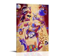 The Amazing Digital CircusOil Painting Canvas Printing Waterproof and Stain Suitable for any decorative style of Bedroom Living Room OfficeFrame-style16x24inch (40x60cm)