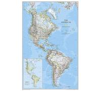 The Americas Classic Map [Laminated]: Reference Maps (National Geographic Reference Map)