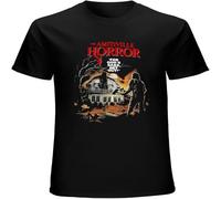 The Amityville Horror Movie Mens T Shirt Printed Graphic Top Unisex tee Black XL