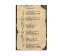 The Annabel Lee Poem Print, Edgar Allan Poe‘s Most Beautiful Verse, Literary Art Gift for Readers and Writers(Framed,12X18inch(30X45cm))