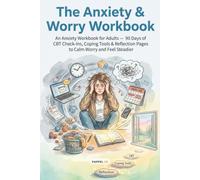 The Anxiety & Worry Workbook: An Anxiety Workbook for Adults - 90 Days of CBT Check-Ins, Coping Tools & Reflection Pages to Calm Worry and Feel Steadier