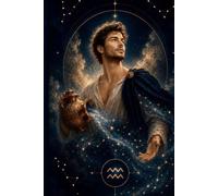 The Aquarius Journal: A Beautiful Lined Hardcover Notebook Inspired by the Aquarius Zodiac Sign, Astrology and Celestial Art