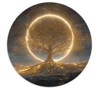 The Árbol de la Vida Shines with Golden Light Rompecabezas para Adultos || 1000pcs (67.5x67.5cm) Juegos EduGatoivos De Decoración del Hogar