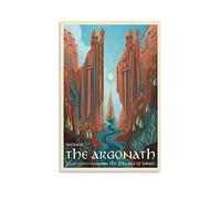 The Argonath - See Middle Earth LOTR Poster - Póster retro vintage, obras de arte impresas, póster de pared, pintura en lienzo, decoración del hogar, pósteres de 30 x 45 cm