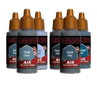 The Army Painter, Air Triads Desaturated Blue-Grey, 6 x 18 ml, aerógrafo