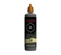 The Army Painter, Airbrush Primer Matt Black, bote de 100 ml | Imprimación acrílica para aerografía y pintura de miniaturas de Wargame y juegos de mesa