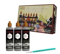 The Army Painter, Airbrush Starter Bundle, incluye: Air Starter Set, DipIt Brush, Air Anti-Shine Varnish, Airbrush Cleaner y Medium - ideal para DnD, Warhammer y Wargaming.