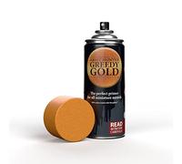 The Army Painter, Colour Primer Greedy Gold, 400 ml Pintura Modelismo Spray Oro Codicioso - Imprimacion Plastico Miniaturas para Warhammer Figuras y D&D Miniatures