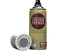 The Army Painter, Colour Primer Plate Mail Metal, 400 ml Pintura Modelismo Spray Metal de Cota de Placas - Imprimacion Plastico Miniaturas para Warhammer Figuras y D&D Miniatures