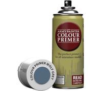 The Army Painter, Colour Primer Wolf Grey, 400 ml Pintura Modelismo Spray Gris Lobo - Imprimacion Plastico Miniaturas para Warhammer Figuras y D&D Miniatures