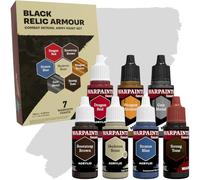 The Army Painter, Combat Se7ens: Black Relic Armour, 7 x 18 ml | 4 acrílicas, 1 lavado, 2 metálicas, pinturas de calidad hobby para miniaturas DnD y Warhammer
