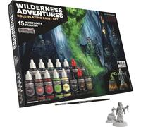 The Army Painter, GameMaster: Wilderness Adventures Role-playing Paint Set, 15x18 ml Pinturas Acrilicas incl. 1 Drybrush& 1 Miniatures - Pintura Miniatura para D&D & Warhammer Figuras