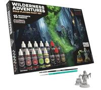 The Army Painter, GameMaster: Wilderness Adventures Set Combo, 15 x 18 ml | Pinturas acrílicas Warpaints Fanatic, incl. 2 pinceles y 1 miniatura Hag