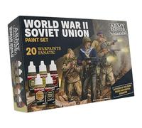 The Army Painter, Histórico: Unión Soviética de la Segunda Guerra Mundial, 20 x 18 ml Warpaints: 14 acrílicos, 4 lavados, 1 metálico y 1 efecto, pintura en miniatura para recrear el frente oriental