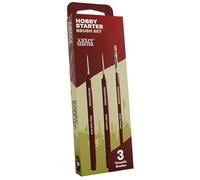 The Army Painter, Hobby Starter Brush Set, 3 Pinceles para Pintura Acrílica, incluye Drybrush, Pincel de Detalle Pequeño y Estándar, Pincel de Punta Fina para Miniaturas de Fantasía