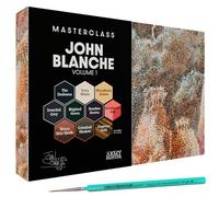 The Army Painter, Masterclass John Blanche Volume 1 C, 6 Warpaints Fanatics, 1 Speedpaint único, 2 Washes, 1 Metallic, 1 Print y Pincel - Pintura para miniaturas