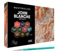 The Army Painter, Masterclass John Blanche Volume 2 Combo, 10 x 18 ml | 6 Warpaints Fanatic, 1 Speedpaint, 1 lavado, 1 efecto, 1 metálica, 1 lámina de arte, 1 pincel, wargame