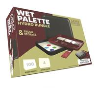 The Army Painter, Paleta Húmeda con Tapa para Pintura Acrílica y Paquete de Papel Hydro Pack - 100 Hojas de Papel para Paleta y 4 Esponjas para Paleta Húmeda - para Pintura de Miniaturas