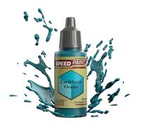 The Army Painter Speedpaint Caribbean Ocean 2.0, Pintura Acrilica Individual De 18ml Solución De Pintura De Una Capa Para Tabletop Miniaturas Como Warhammer 40k y figuras de Dungeons and Dragons.