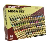 The Army Painter, Speedpaint Marker Mega Set, 60 x 6 ml | Speedpaint Marker 2.0, pinturas acrílicas de contraste, para miniaturas de DnD y Warhammer