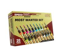 The Army Painter, Speedpaint Marker Most Wanted Set, 20x6ml rotuladores | Rotuladores Speedpaint 2.0, 20 colores vivos y metalizados, rotuladores de pintura acrílica de contraste para DnD y Warhammer