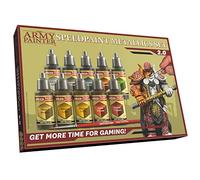 The Army Painter - Speedpaint 2.0 Metallics 10x18 ml acrílicas metálicas para miniaturas 1 pincel