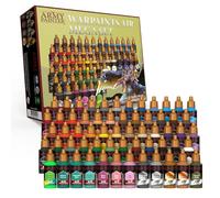 The Army Painter Warpaint Air Mega Set, 60 Pintura Aerografo Pre-diluidas De 18ml, Incluyendo 9 Metálicos Y 1 Fluo. Un Juego De Pintura Acrilica Para Warhammer 40k Y Miniaturas Dnd.