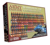 The Army Painter, Warpaints Air Complete Set, 126 x 18 ml, aerógrafo | Pinturas acrílicas prediluidas para aerógrafo, incl. 18 metálicas y 6 fluorescentes, para Warhammer 40k