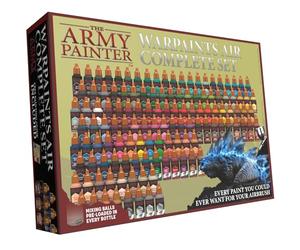 The Army Painter, Warpaints Air Complete Set, 126 x 18 ml, aerógrafo | Pinturas acrílicas prediluidas para aerógrafo, incl. 18 metálicas y 6 fluorescentes, para Warhammer 40k