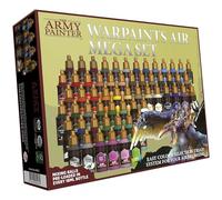 The Army Painter, Warpaints Air Mega Set, 60 x 18 ml para aerógrafo | Pinturas acrílicas prediluidas para aerógrafo, incl. 9 metálicas y 1 fluorescente, para miniaturas de Warhammer