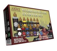 The Army Painter, Warpaints Air Starter Set, 12 x 18 ml para aerógrafo | Pinturas acrílicas prediluidas para aerógrafo, incl. 1 metálica e imprimación gris, para miniaturas de Warhammer