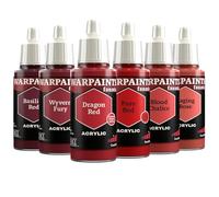 The Army Painter, Warpaints Fanatic Flexible Triad: Cool Reds 6 x 18 ml Pinturas Acrilicas, Rojos Fríos - Pintura Miniatura para D&D miniatures & Warhammer Figuras