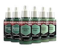 The Army Painter, Warpaints Fanatic Flexible Triad: Desaturated Cool Greens 6 x 18 ml Pinturas Acrilicas, Verdes Fríos Desaturados - Pintura Miniatura para D&D miniatures & Warhammer Figuras