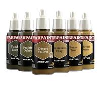 The Army Painter, Warpaints Fanatic Flexible Triad: Ochres & Tans 6 x 18 ml Pinturas Acrilicas, Ocres y tonos tostados - Pintura Miniatura para D&D miniatures & Warhammer Figuras