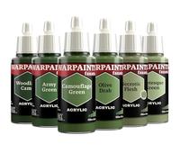 The Army Painter, Warpaints Fanatic Flexible Triad: Olive Greens 6 x 18 ml Pinturas Acrilicas, Verdes Oliva - Pintura Miniatura para D&D miniatures & Warhammer Figuras