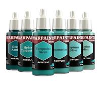 The Army Painter, Warpaints Fanatic Flexible Triad: Turquoises 6 x 18 ml Pinturas Acrilicas, Turquesas - Pintura Miniatura para D&D Miniatures & Warhammer Figuras
