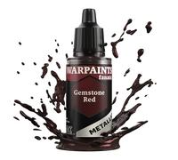 The Army Painter, Warpaints: Fanatic Metallics - Acrílico individual rojo con piedras preciosas en miniatura, pintura de pasatiempos en miniatura, pintura de calidad para juegos de guerra